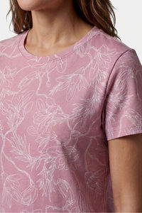 Sweet Dreams Floral Printed Short Nightdress - Dusty Red — thumbnail 3